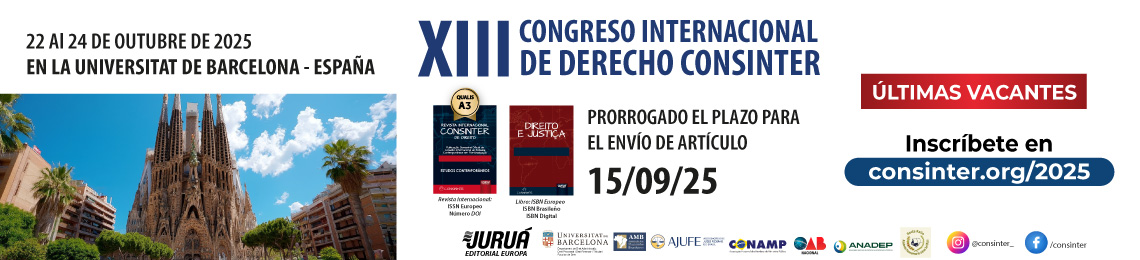 XIII Simposio Internacional de Derecho CONSINTER - Universitat de Barcelona