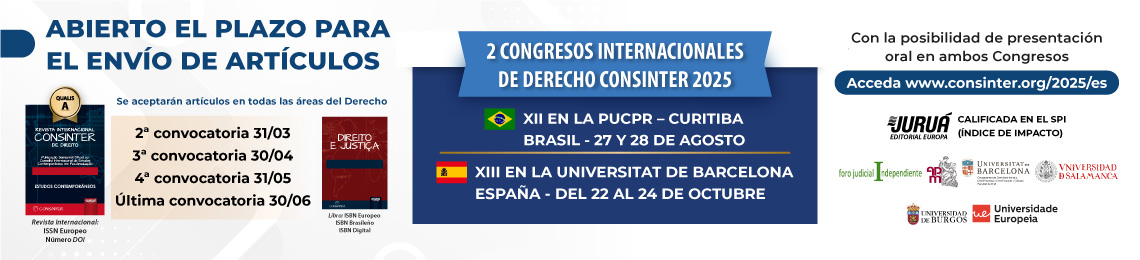 Simposio Internacional de Derecho CONSINTER - Save the Date