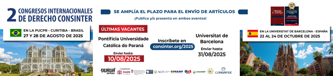 Simposio Internacional de Derecho CONSINTER - Save the Date